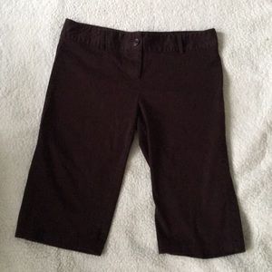 Dark brown dress pants.